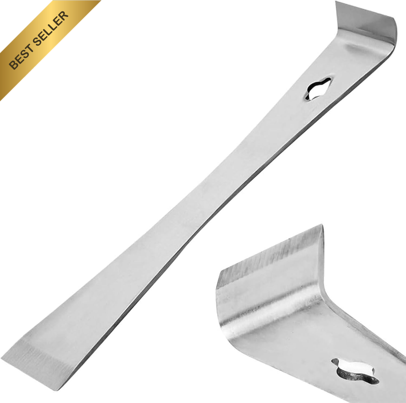 Flat Pry Bar and Trim Pry Bar, Essential Hand Tools for Professional and DIY Woo