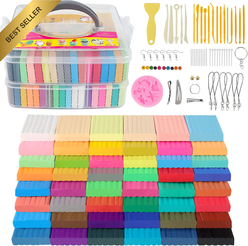 Polymer Clay Kits, Oven Bake Clay Modeling Clay, Sculpting Clay Tools and Access