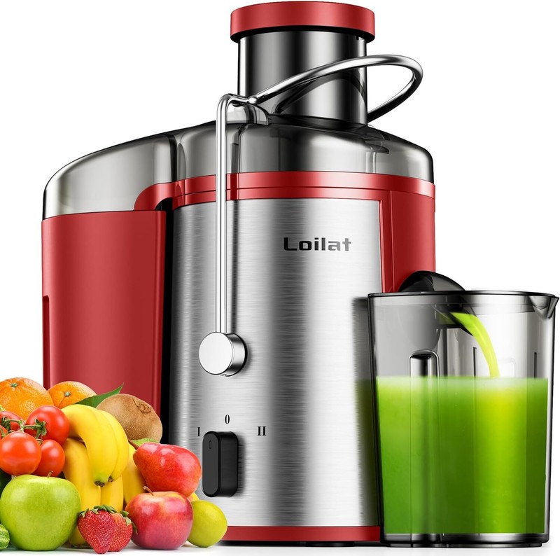Juicer Machine, 500W Juicer with 3&rdquo; Wide Mouth for Whole Fruits and Veg, Centrif