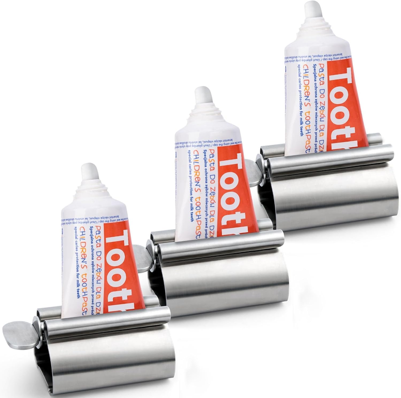 Toothpaste Tube Squeezer Dispenser, 3-Pack Toothpaste Roller Squeezer Tools Meta