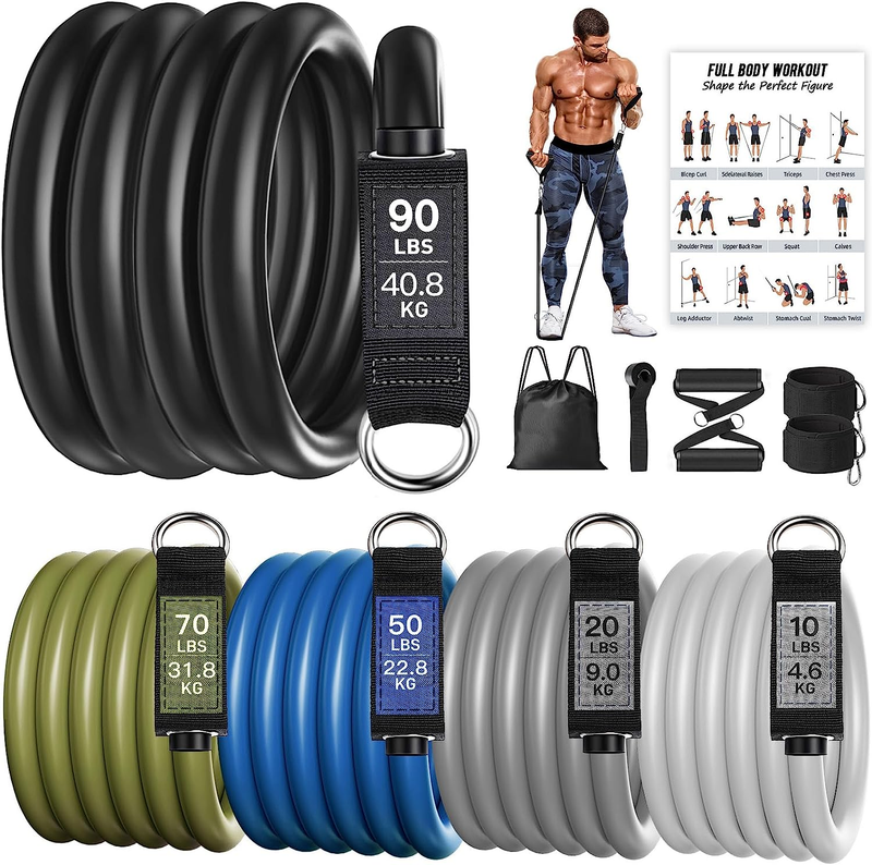 Heavy Resistance Bands for Working Out 240Lbs,  Resistance Bands with Handles We
