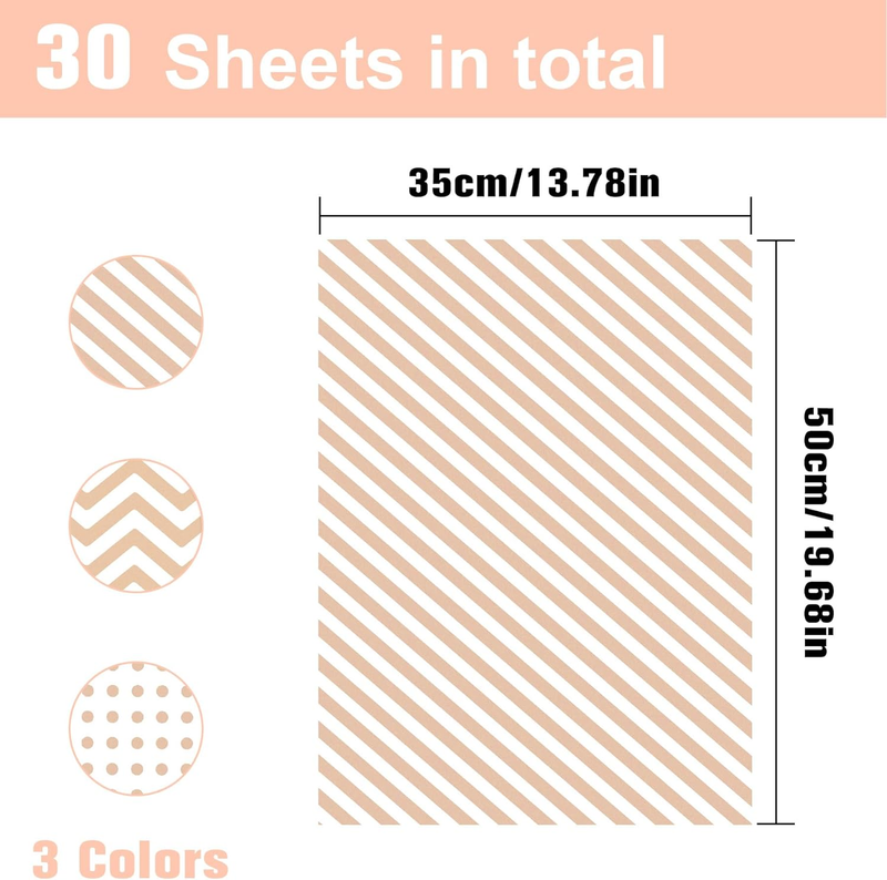Tissue Paper Bulk, 30 Pcs Metallic Rose Gold Tissue Paper for Gift Bags Gift Wra