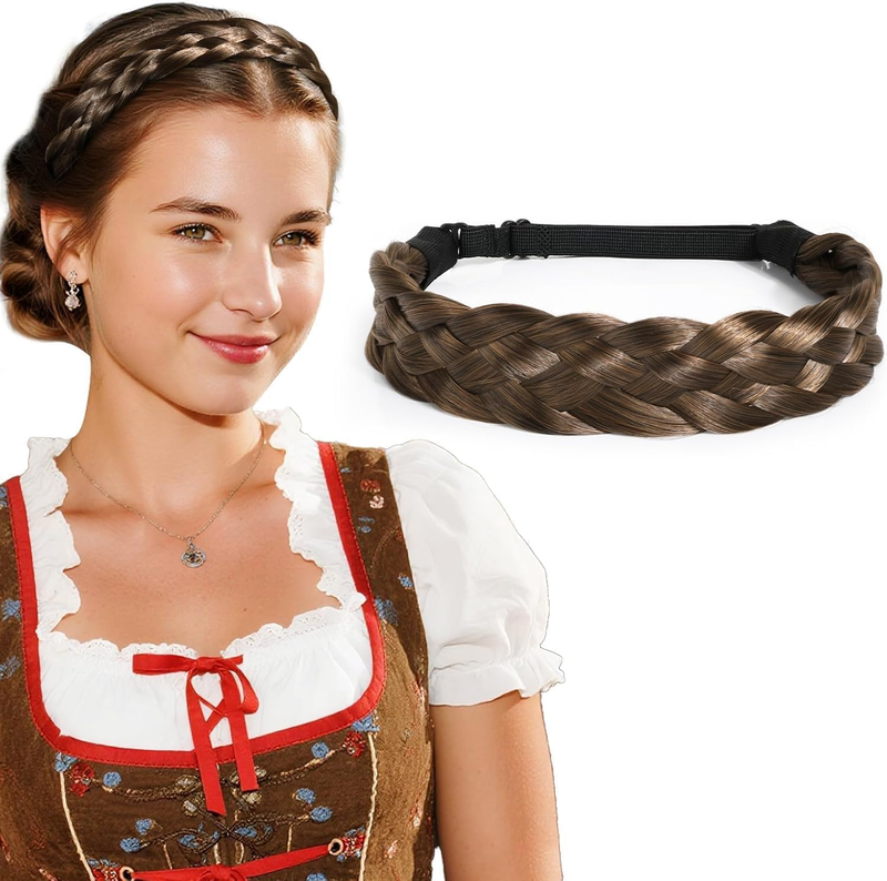 Women'S Braided Headband, Hair Band, Dirndl Braid Style, Hair Accessory for Okto