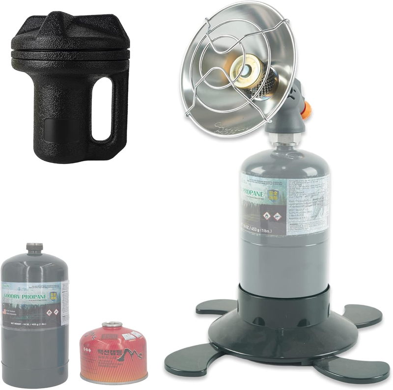 Portable Propane Heater For Outdoor, Fishing, Camping Either 1lb Propane Cylinde