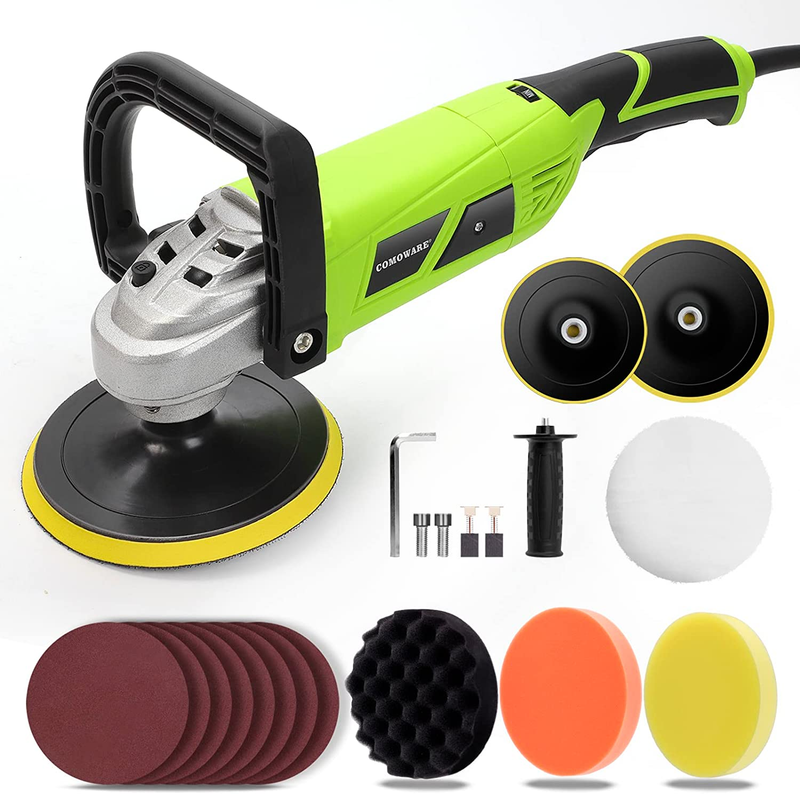 COMOWARE Buffer Polisher for Car Detailing, 7 Inch/6 Inch Ca