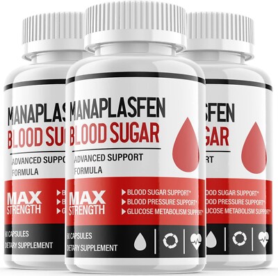 Manaplasfen - Manaplasfen Blood Sugar Capsules Advanced Support Formula - 3 Pack