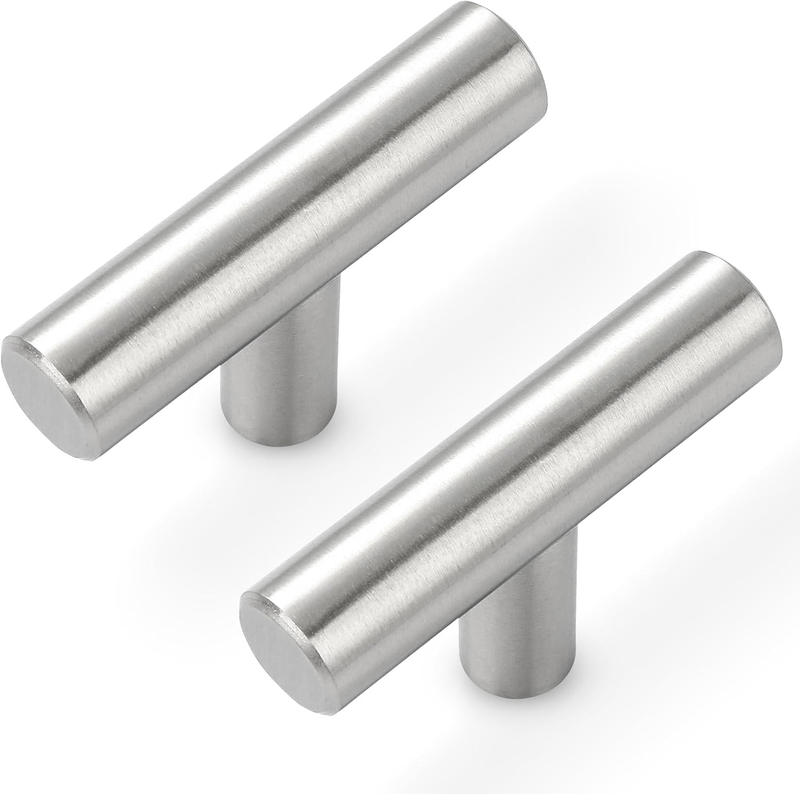 30 Pack Cabinet Knobs Brushed Nickel Cabinet Handles, Stainless Steel Single Hol