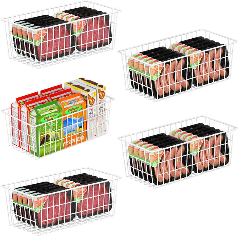 Freezer Organizer Bins, Universal Freezer Baskets for Chest Freezer and Upright