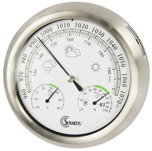 Springfield Mariner Weather Station Trio Barometer Thermometer