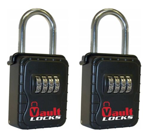 [2-PACK] 4-Digit Hanging Key Lock Box Safe Security For Realtor Real Estate Home