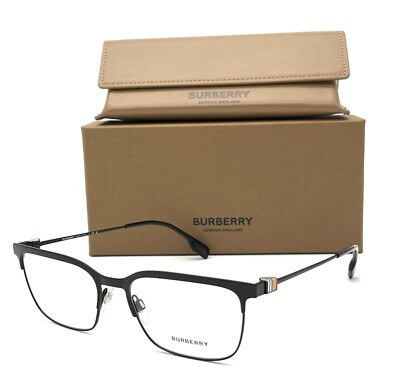 BURBERRY DOUGLAS BE1375 1007  Black / Demo Lens 56mm Eyeglasses