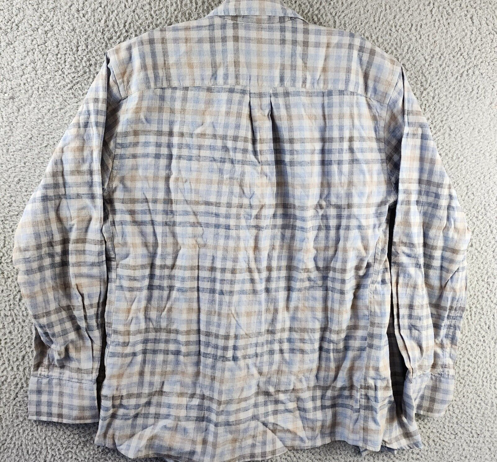 PETER MILLAR Crown Hill Point Sport Shirt Men's M Multi Collared Long Sleeve - Picture 13 of 15