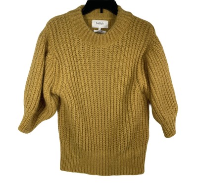 Bash Sweater Size L Large $295 NWT Elbow Length Thick Lady Pullover Alpaca BA&SH