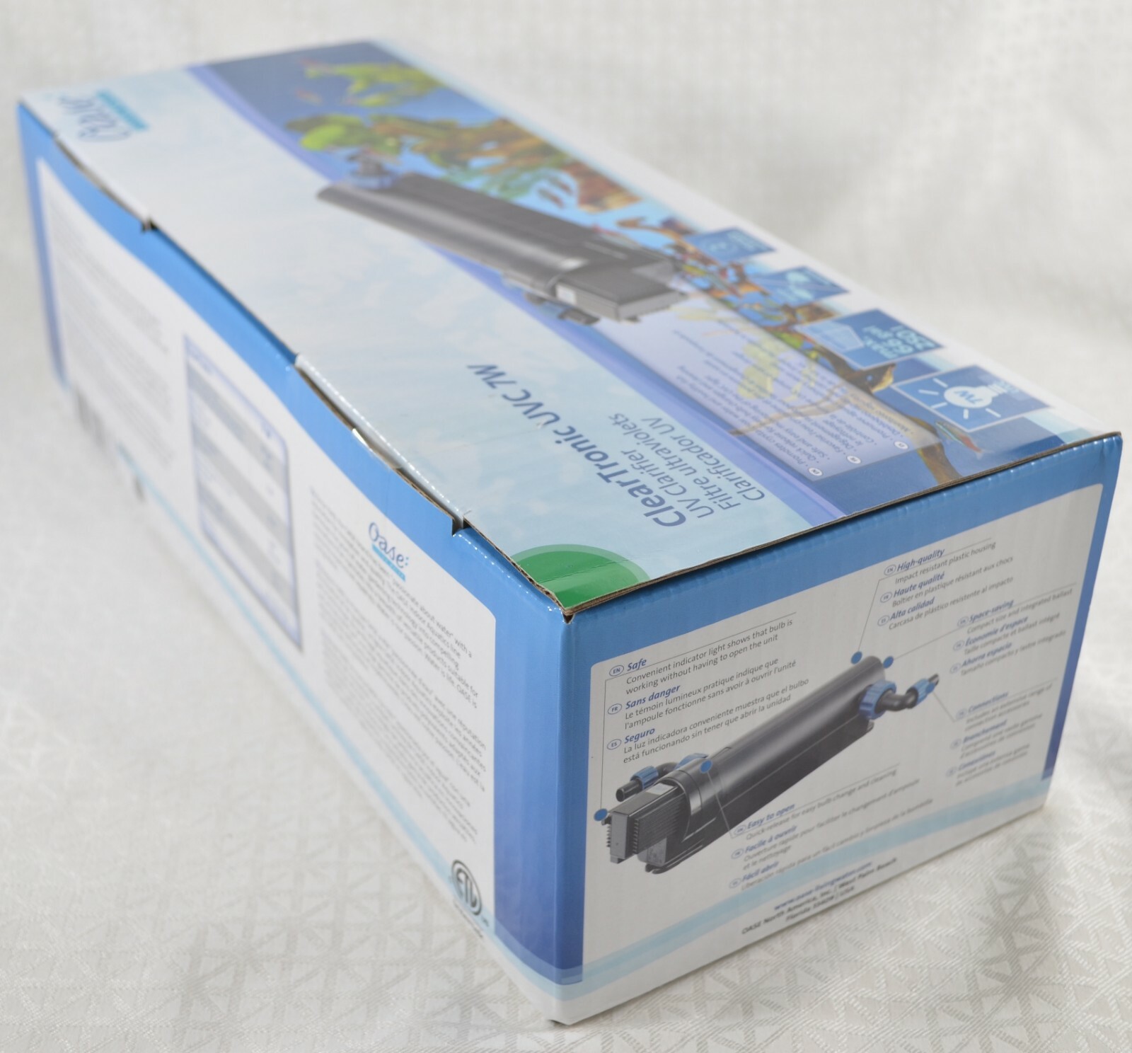 Oase ClearTronic 7W Aquarium UV Clarifier Unused, Box Opened For Photos Only