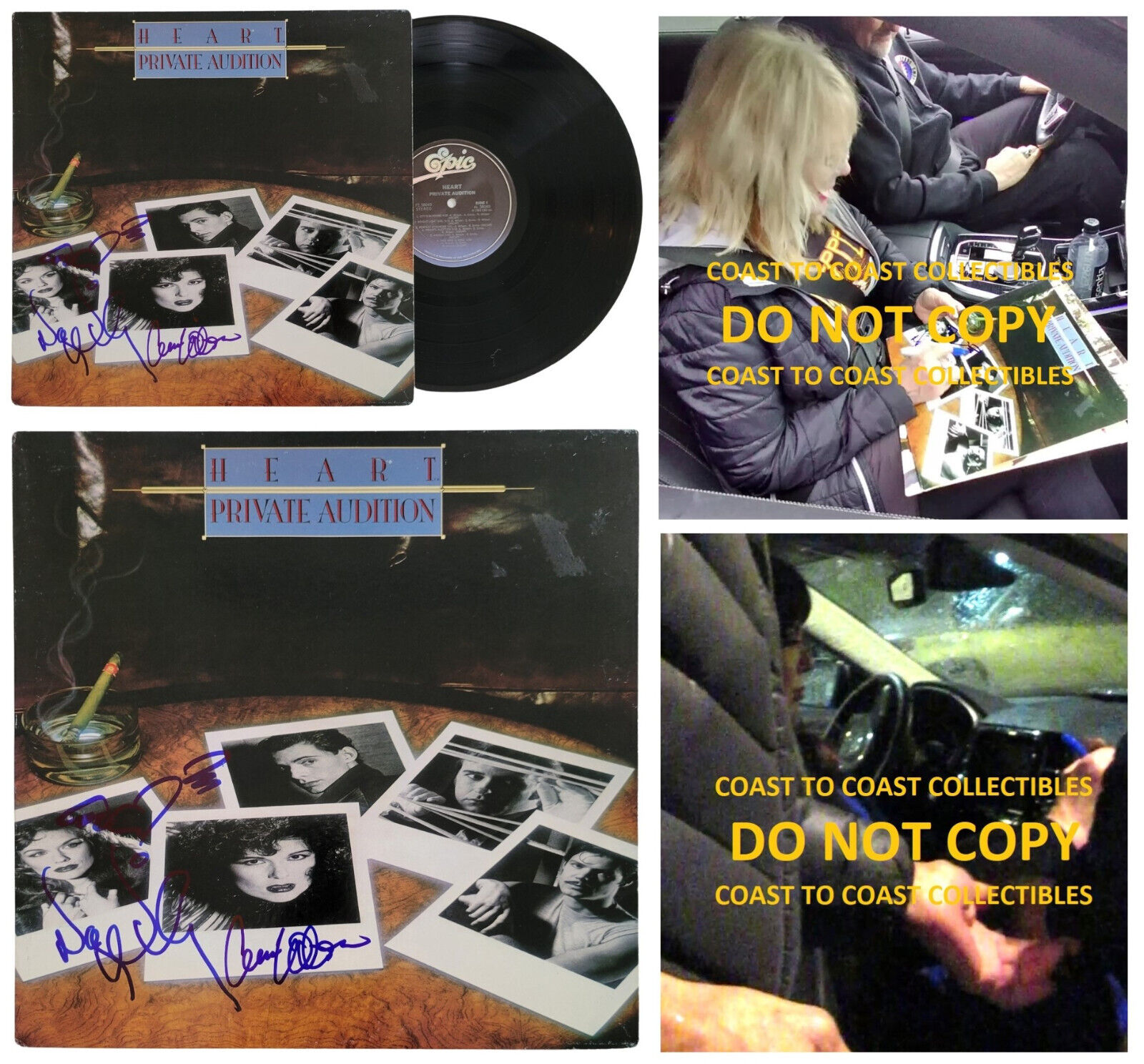 Nancy Wilson & Ann Wilson Signed Heart Private Audition Album Vinyl Proof COA Autographed Nancy Wilson & Ann Wilson Signed Heart Private Audition Album Vinyl Proof COA Autographed