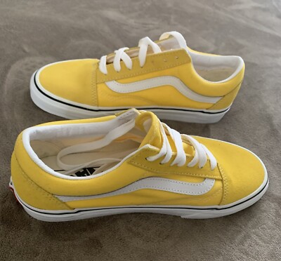 Size 6 Men s - VANS Old Skool Unisex Shoes Cyber Yellow/White Women s size 7.5 