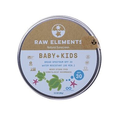 Raw Elements Baby + Kids SPF 30 Organic Sunscreen Lotion