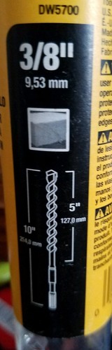 DeWALT Rotary Hammer Drill Bit 3/8