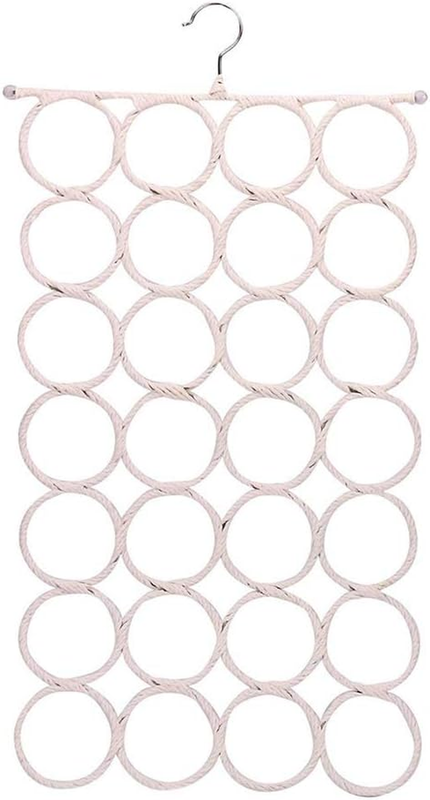 28 Ring Scarf Hanger,Scarf, Ties, Belts, Socks Organizer for Home Bedroom, Bathr