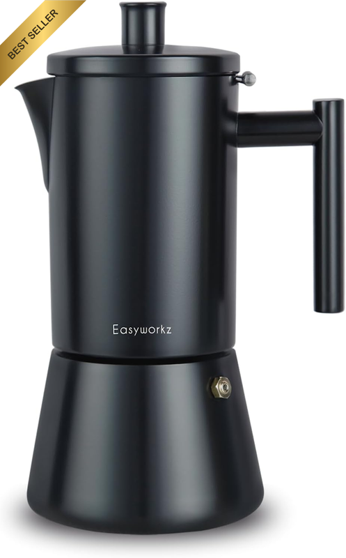 Diego Stovetop Espresso Maker Stainless Steel Italian Coffee Machine 6Cup 300Ml