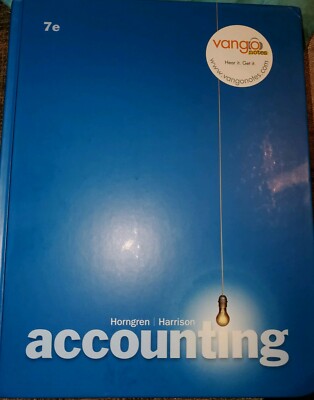 Accounting Horngren & Hartison 7th Edition Hardcover