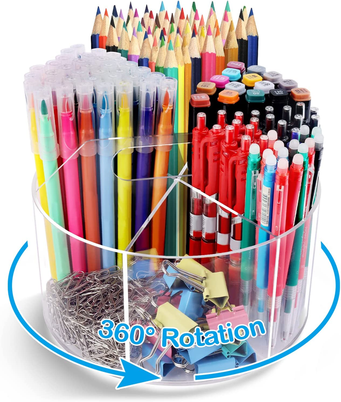 Organizer, 360-degree Rotating Pencil Holder, Crayon O