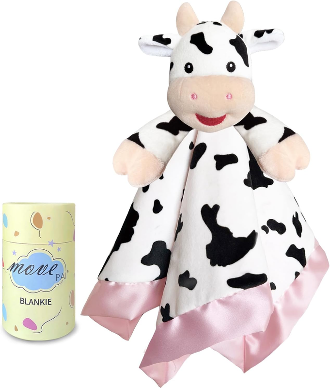 Loveys For Babies Girls, 16" Soft Baby Lovey Blanket,