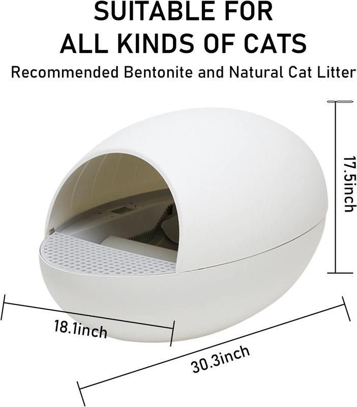 Automatic Self-Cleaning Cat Litter Box, No More Scooping & Dust-Free Cat Littler