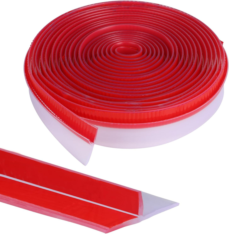 Orghtin T-Shaped Silicone Seal Strip, Clear Door Sealer Weather Stripping Door Seal Strip, 10Ft Door Draft Stopper for Side of Door