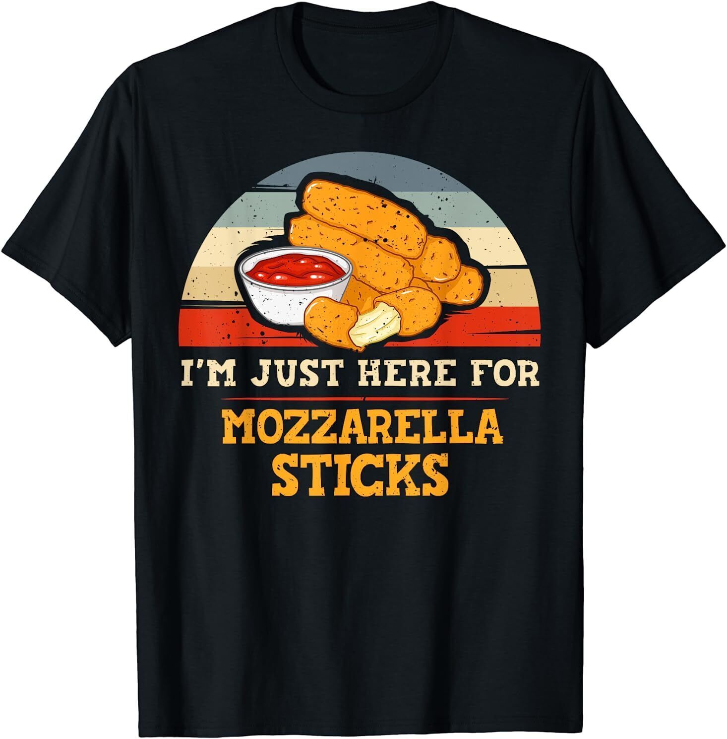 【THE MOZZ】Easy Collar T-Shirt NEW LIMITED Mozzarella Sticks Cheese Stick Best Gift Idea