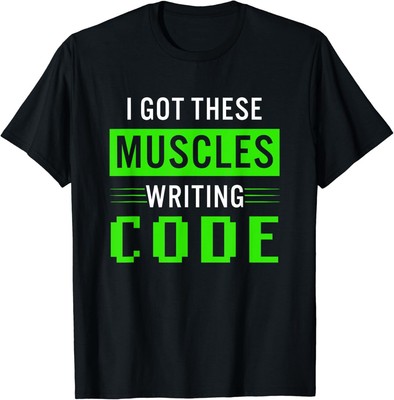 NEW LIMITED Funny Programmer Writing Code Muscles Design Best T-Shirt S-3XL