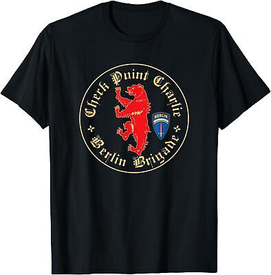 Check Point Charlie Berlin Brigade T-Shirt Size S-5XL
