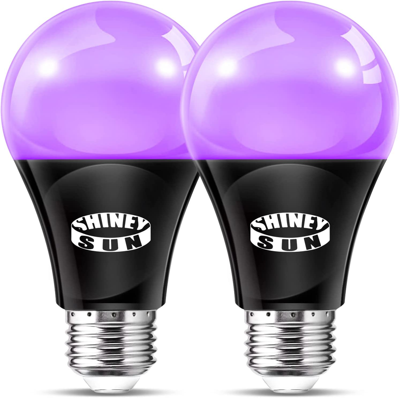 Black Light Bulbs, A19 Blacklight Bulb UVA Level 395-405Nm, 