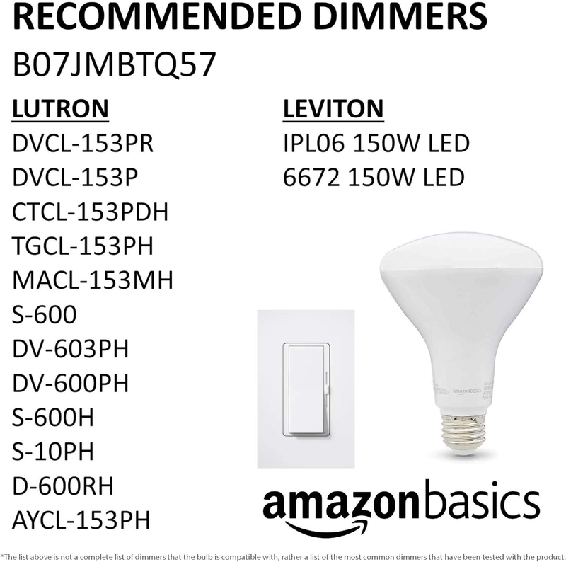 BR30 LED Light Bulb, 65 Watt Equivalent, Energy Efficient 11W, E26 Standard Base