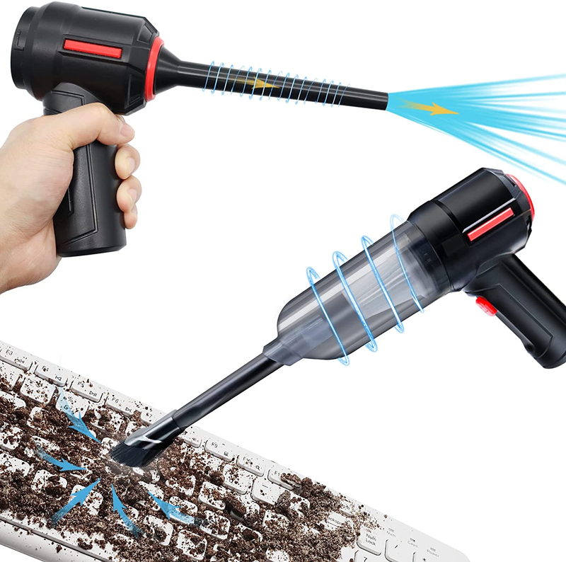 Compressed Air Duster Computer Keyboard Vacuum Cleaner Electric Cordless Blower