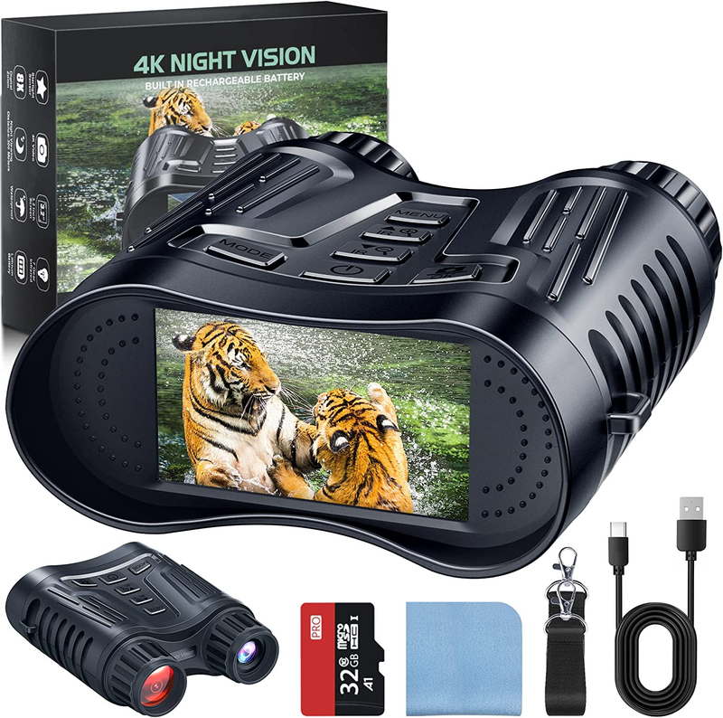 Night Vision Binoculars 4K Night Vision  Infrared Goggles for Adults with 8XZoom