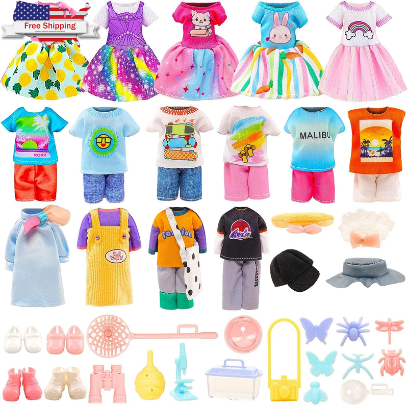 Playset 5 Outfits 5 Dresses 4 Shoes 15 Wilderness Ad
