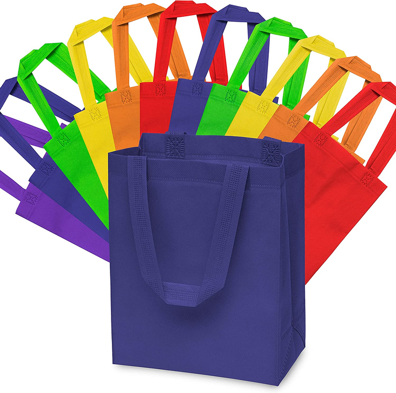 Gift Bags Bulk 12 Pack Small Reusable Bag with Handles, Cute Assorted