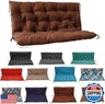 YIMORIA Porch Swing Cushion, Swing Cushions for Outdoor Furniture with Backrest, 2-3 Seater Thickened Outdoor Swing Cushions for Porch, Patio, Outdoor and Garden (Deep Coffee,60 * 40 in)