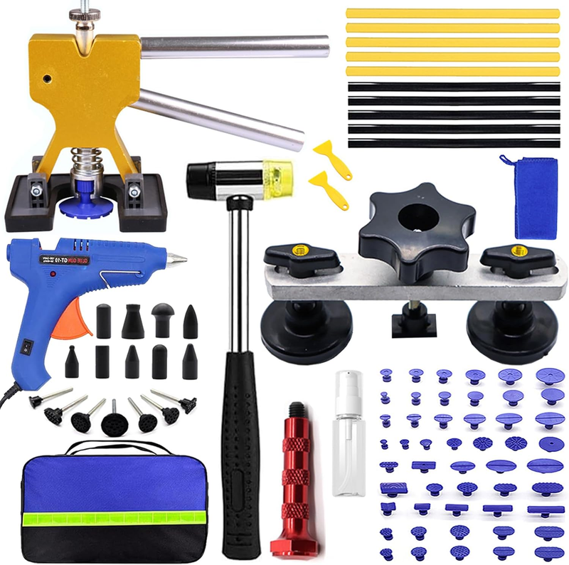 85PCS Auto Dent Repair Kit,Paintless Dent Removal, Car Dent Repair Puller Eastwo