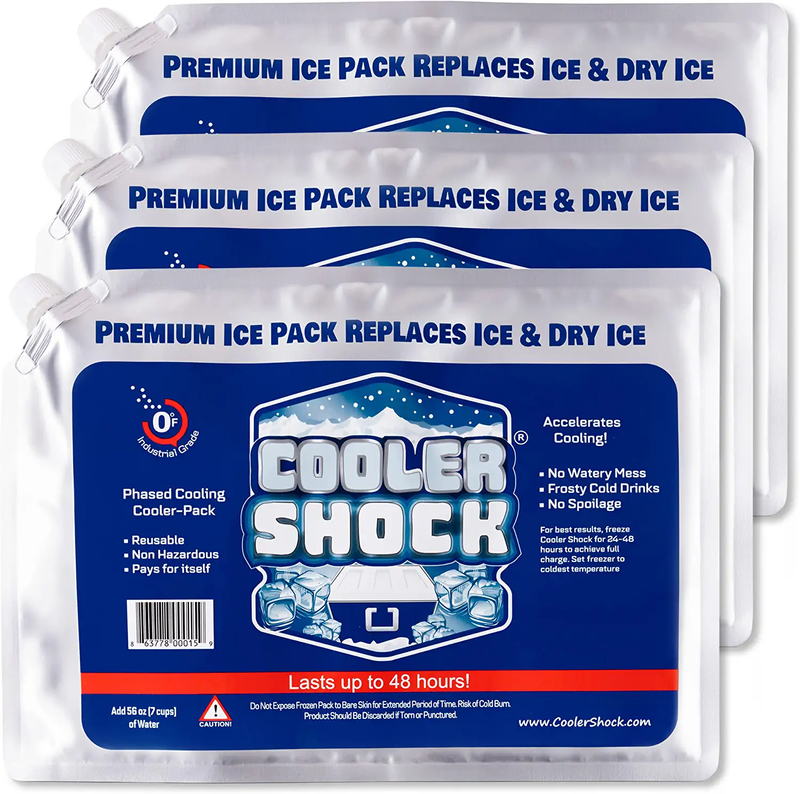 Shock Large Reusable Ice Packs For Coolers,lunch Box,injurie