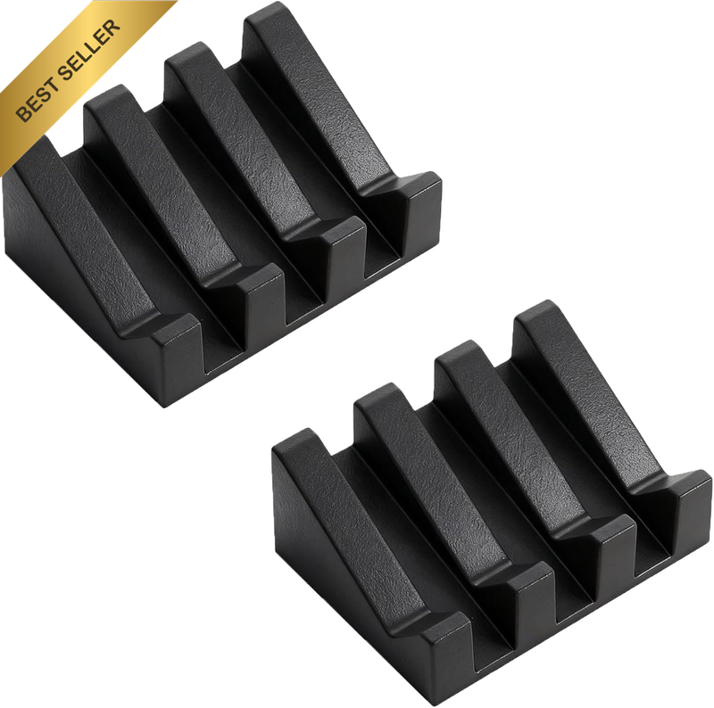 Self Draining Soap Dish 2 Pack, Silicone Soap Holder for Shower and Bathroom Sin