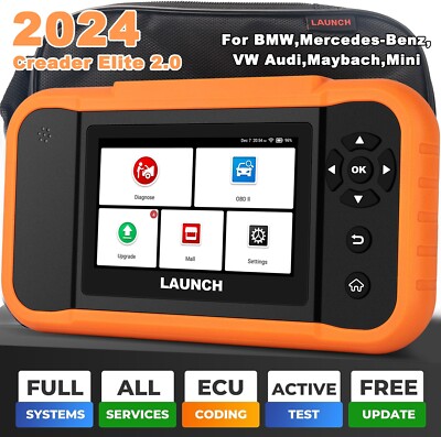 LAUNCH X431 Elite 2.0 Car Diagnostic Tool Scanner ECU Coding For BMW/Benz/Audi