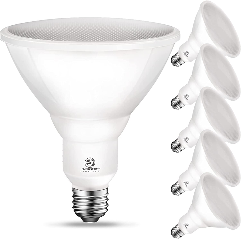 Energetic PAR38 LED Flood Outdoor Light Bulb, 5000K Daylight, 90 Watt
