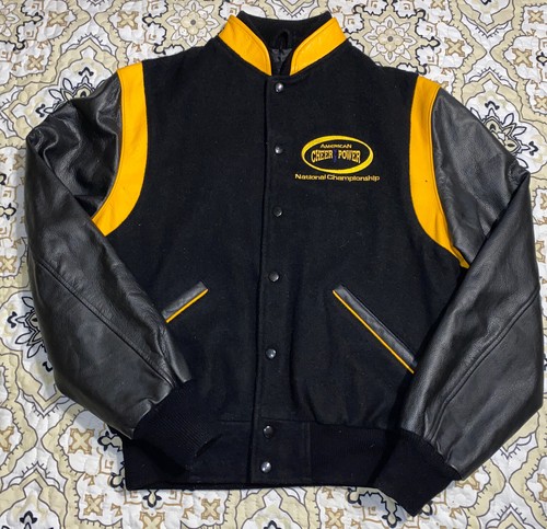 (VINTAGE) AMERICAN CHEER POWERスタジャン American Cheer Power / Wool Leather Varsity Jac