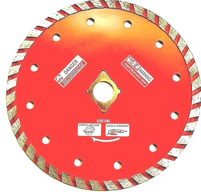 6'' Turbo Diamond Saw Blade For angle grinder stone masonry concrete granite bond