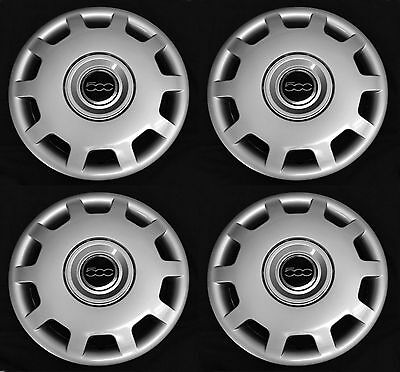 SET (4pcs) Wheel covers FITS 500 2010 - 2016 POP Abarth 15'' Hubcap Rim NEW