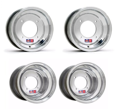 DWT Polished 10''  Front 9'' Rear Wheels Rims Suzuki LT500 LT250 500 250 500R 250R