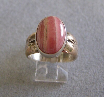 Wigwam Traders Rhodochrosite Stone Ring Size 8: #K6010