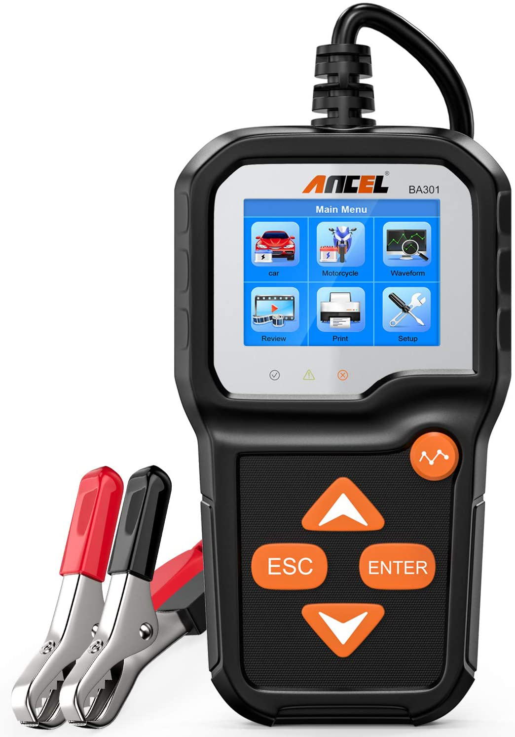 Ancel 12V Automotive Car Battery Tester Charging Cranking